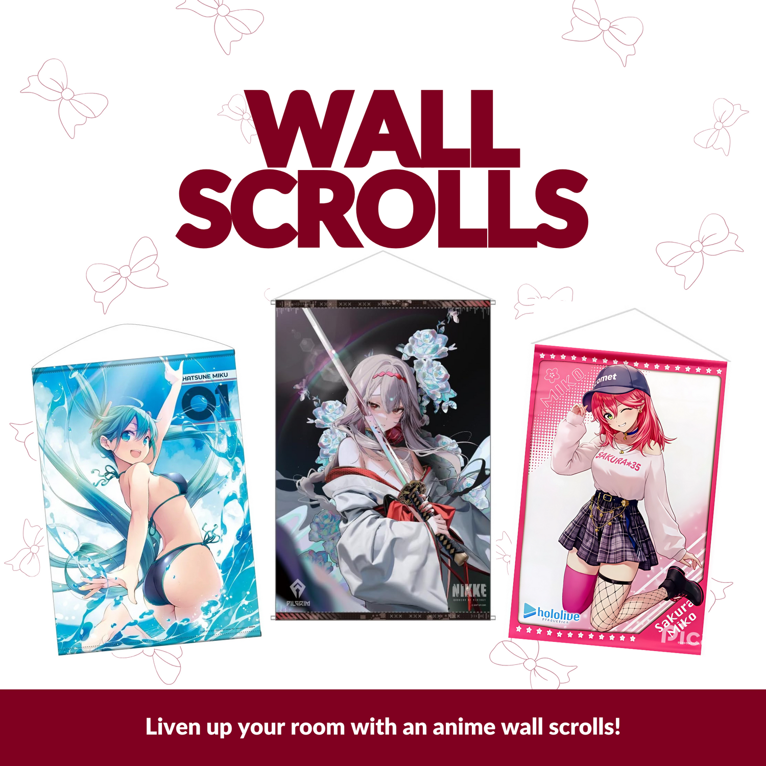 Wall scrolls at Mini Akihabara