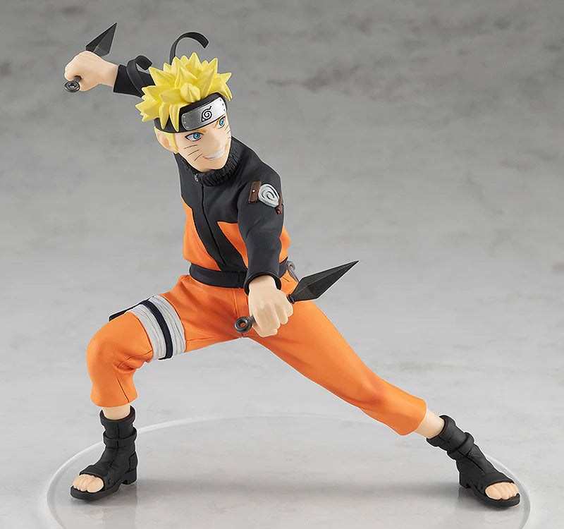 Naruto Uzumaki Pop Up Parade figure from Naruto Shippuden, wearing orange outfit and standing in determined pose.