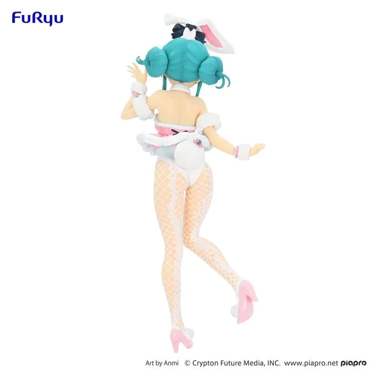 Hatsune Miku BiCute Bunnies White Rabbit Baby Pink figure with long twin-tails, pastel bunny outfit, and gentle expression.