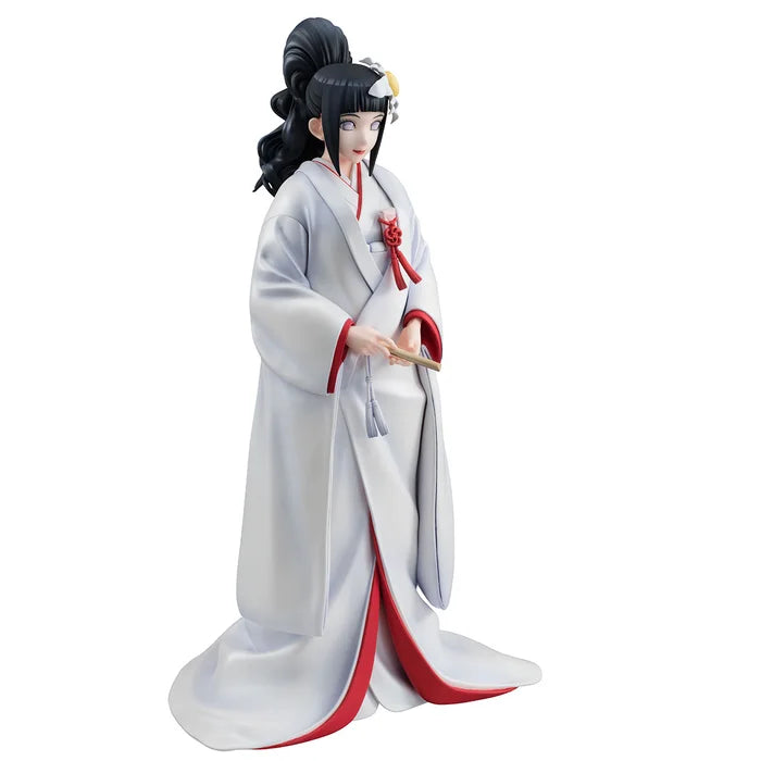 Hinata Hyuga Gals Series figure in wedding kimono with gentle smile.