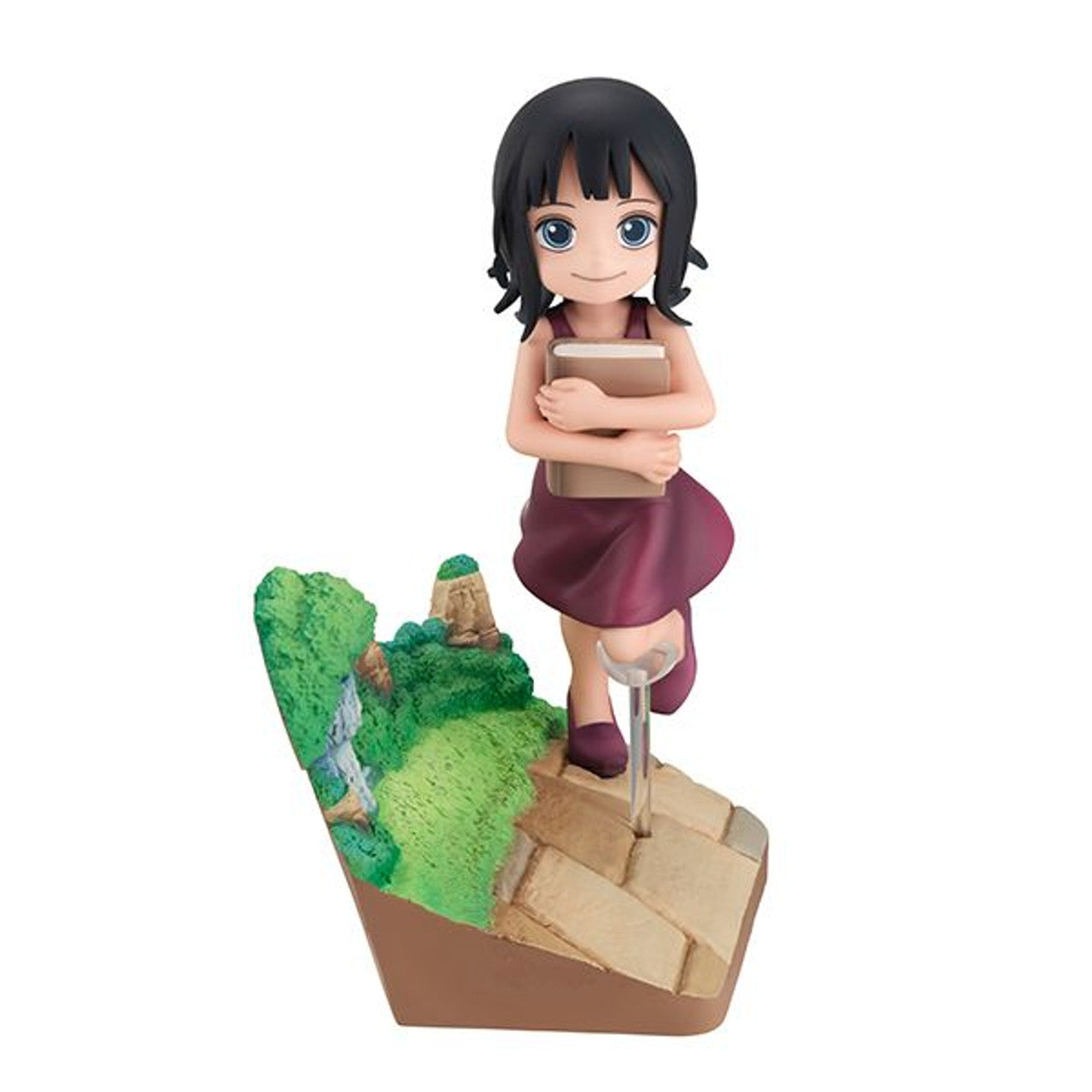 Young Nico Robin running joyfully in the RUN!RUN!RUN! figure from the One Piece G.E.M. Series.
