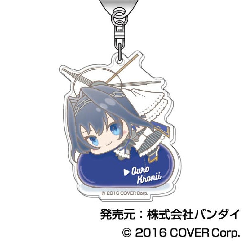 Ouro Kronii acrylic keychain from Hololive Hug Meets Vol.3, in cute hugging pose.
