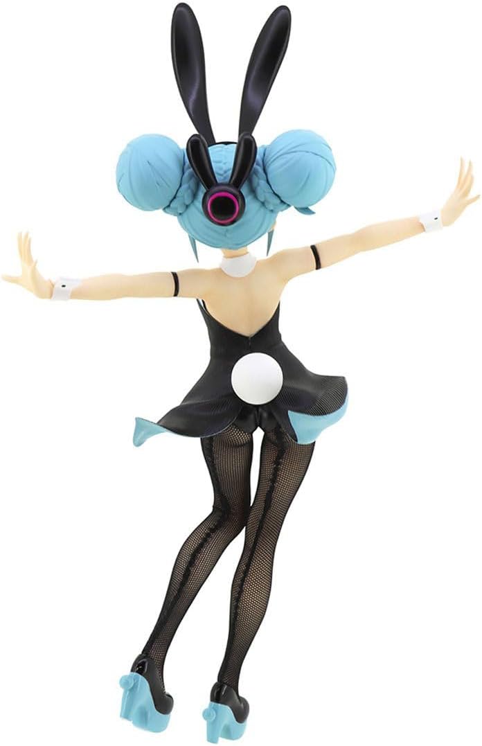 Hatsune Miku figure in black bunny outfit, long twin-tails and soft smile from BiCute Bunnies series.