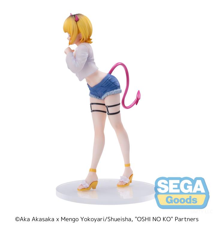 Mem-Cho Luminasta figure from Oshi No Ko, smiling in idol outfit with dynamic pose.