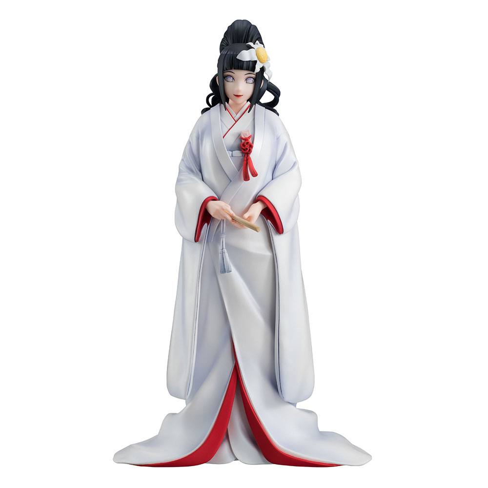 Hinata Hyuga Gals Series figure in wedding kimono with gentle smile.