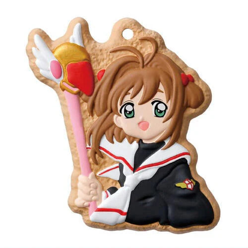 One Cookie Charmcot keychain from Cardcaptor Sakura by Bandai, featuring a 1.5-inch chibi-style figure.