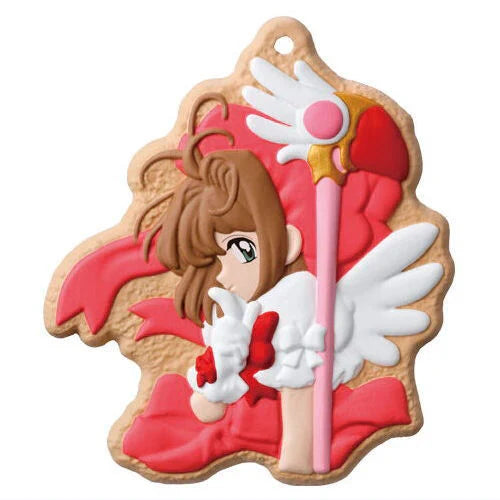 One Cookie Charmcot keychain from Cardcaptor Sakura by Bandai, featuring a 1.5-inch chibi-style figure.