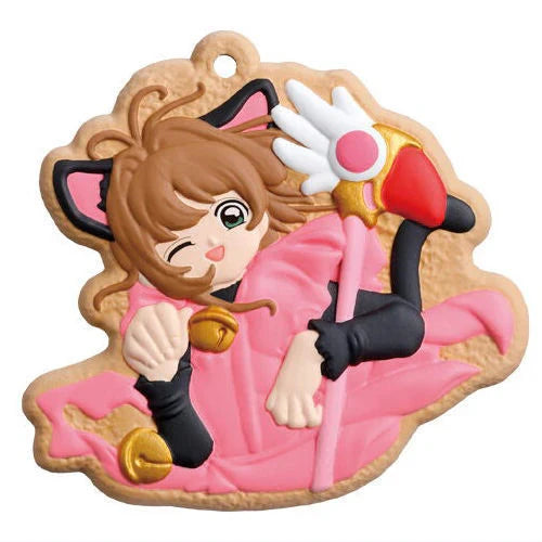One Cookie Charmcot keychain from Cardcaptor Sakura by Bandai, featuring a 1.5-inch chibi-style figure.