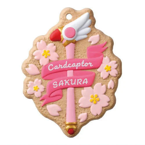 One Cookie Charmcot keychain from Cardcaptor Sakura by Bandai, featuring a 1.5-inch chibi-style figure.
