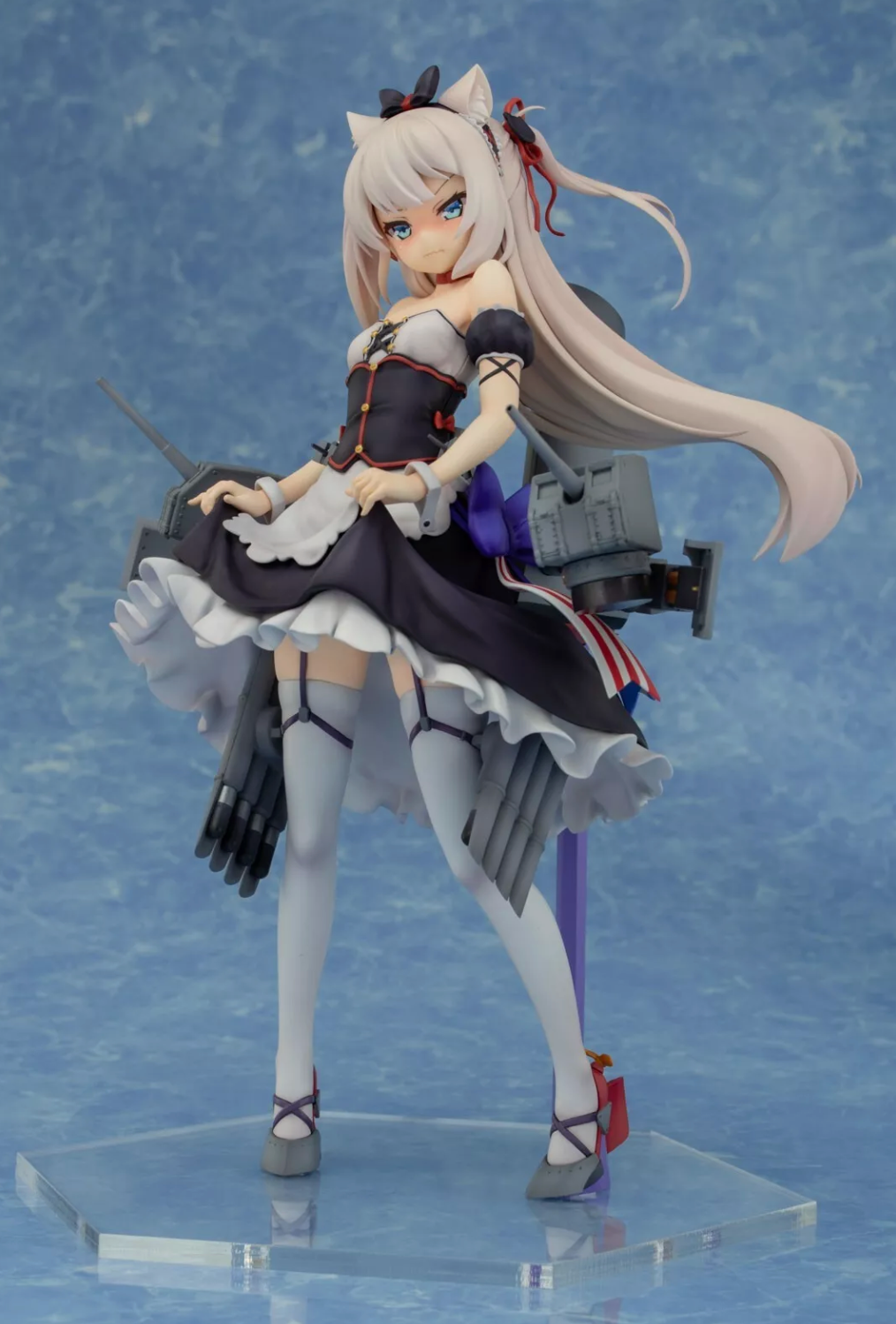 Hammann Kai figure in detailed navy-style outfit, tsundere pose from Azur Lane, 1/7 scale by Plum.