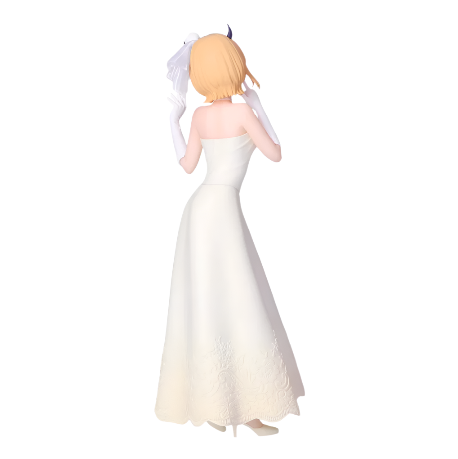 Mem-Cho wedding dress figure by Bandai, featuring soft colors and delicate bridal details.