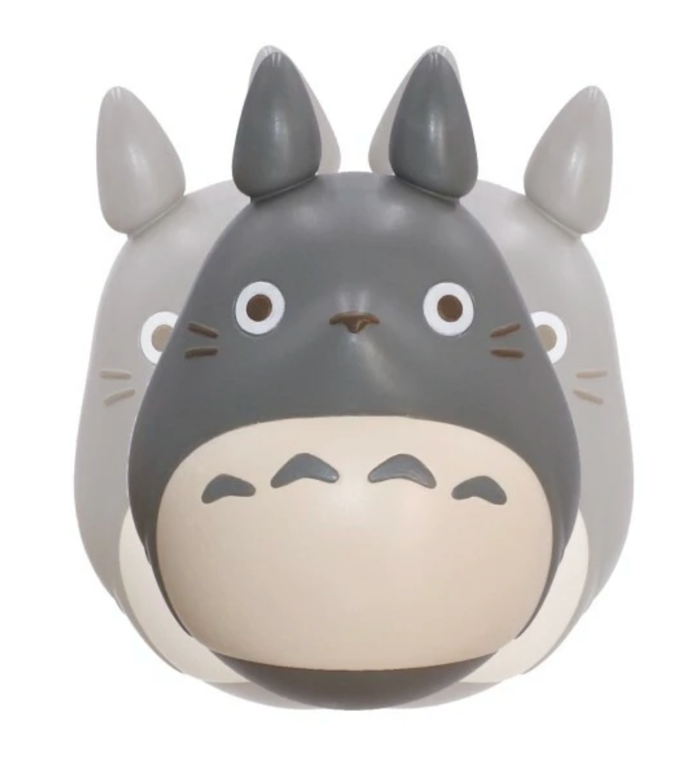 Set of six My Neighbor Totoro Potted Wobbly Weeble Figures, featuring unique Totoro characters in decorative pots, designed to wobble when touched. Officially licensed by Studio Ghibli, crafted from plastic, and sized approximately 3.3 cm × 3.3 cm × 5.08 cm