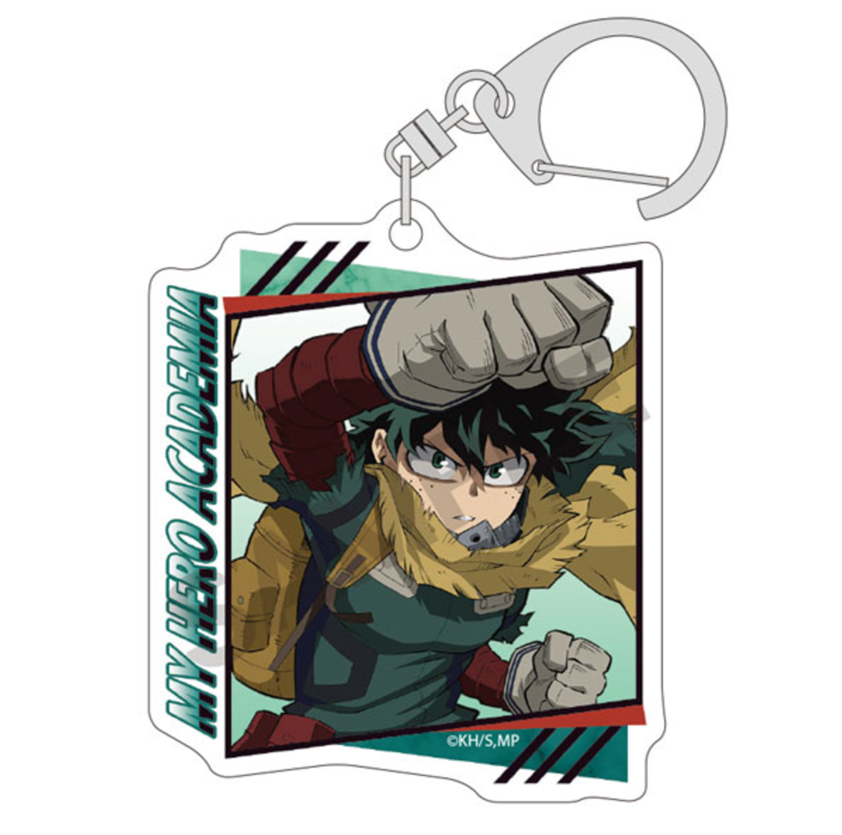 Set of 10 My Hero Academia Trading Acrylic Keychains featuring chibi characters from the series