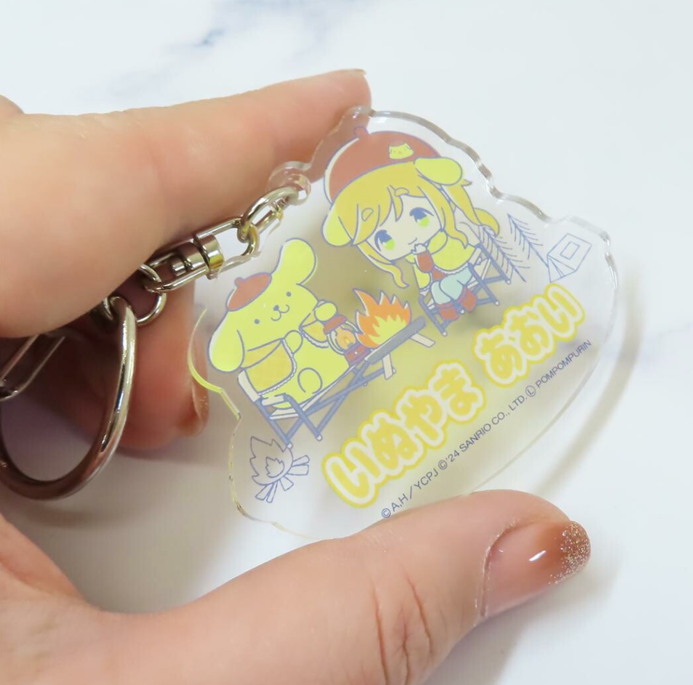 Laid-Back Camp SEASON3 × Sanrio - Acrylic Keychain Series - Inuyama Aoi × Pompompurin -Mini Akihabara