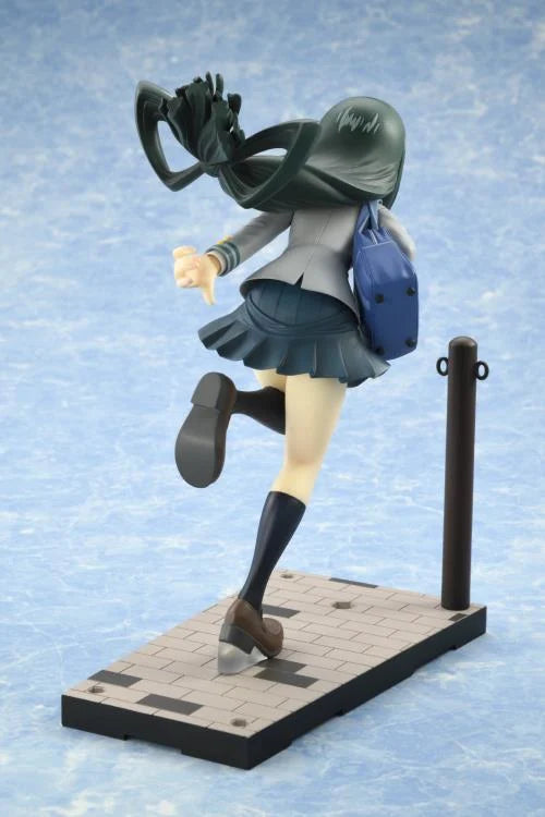 Tsuyu Asui figure in her school uniform with her hands on her hips, from My Hero Academia