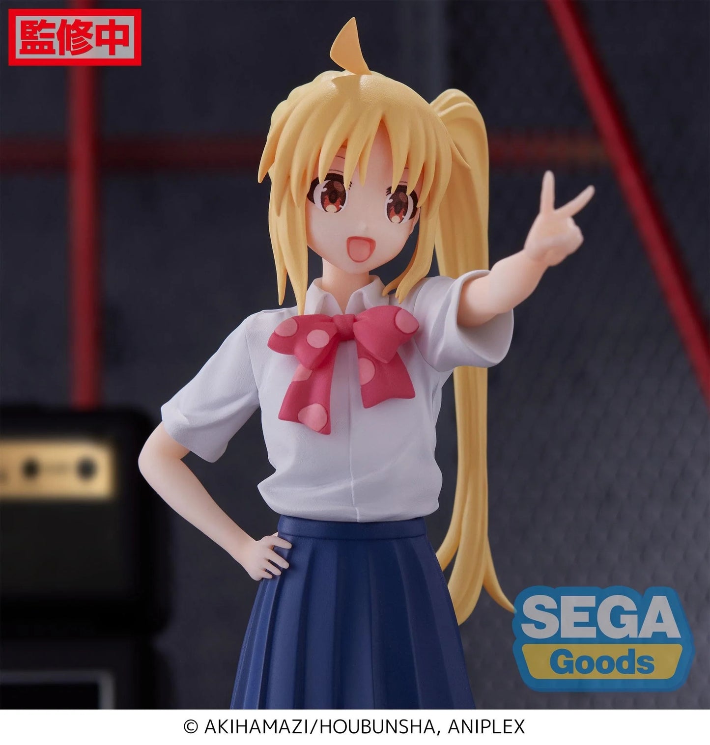 Miniature Nijika Ijichi figure from Bocchi the Rock! Desktop x Decorate series.