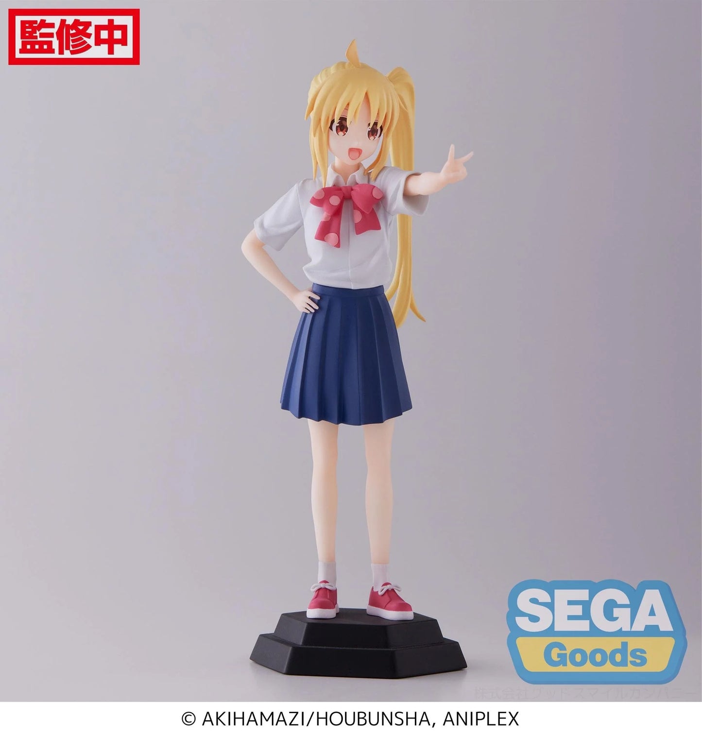Miniature Nijika Ijichi figure from Bocchi the Rock! Desktop x Decorate series.