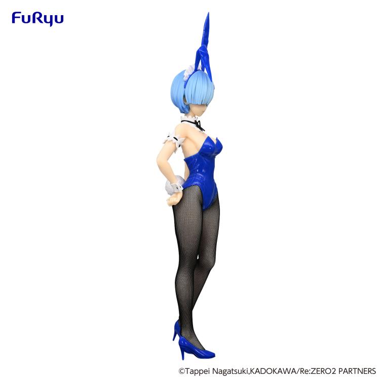 Rem bunny suit figure from Re:Zero, featuring playful pose and long ears.