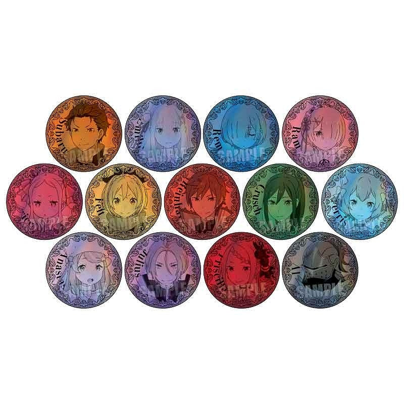 Re:Zero -Starting Life in Another World- Trading Hologram Can Badge (1 random)