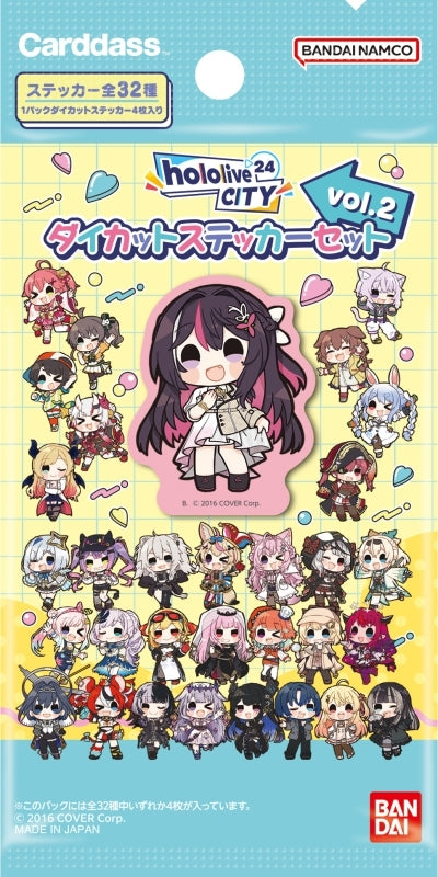 Hololive - Hololive CITY'24 Carddass Die-Cut Sticker (1 pack of 4 stickers)