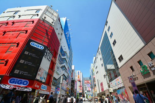 The vibrant streets of Akihabara, filled with anime culture 