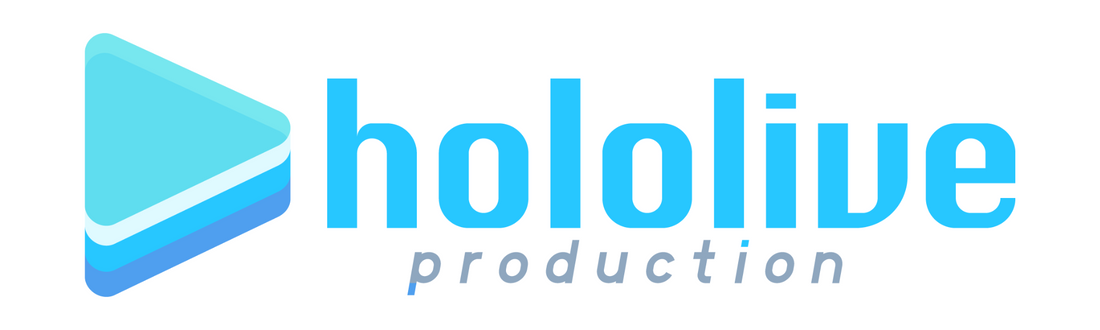 Hololive production logo - Explore the world of VTubers and virtual entertainment with Mini Akihabara’s Hololive collection.