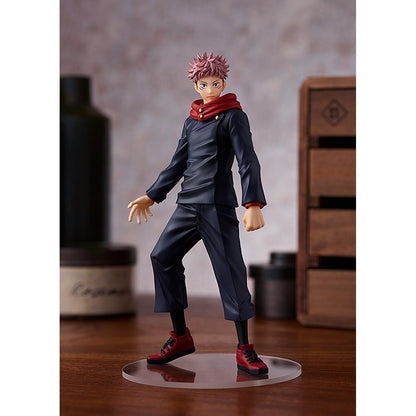 uji Itadori figure from Pop Up Parade, posed mid-motion with clenched fist and determined face.
