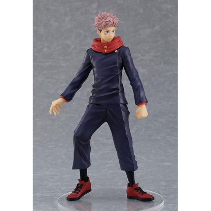  Yuji Itadori figure from Pop Up Parade, posed mid-motion with clenched fist and determined face.