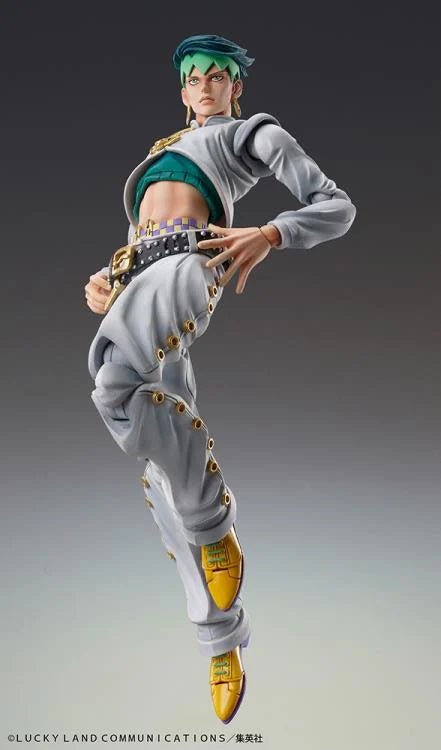 Magician’s Red Super Action Statue from JoJo Stardust Crusaders, in dynamic flaming attack pose.
