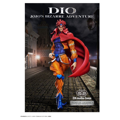 DIO Statue Legend figure from JoJo’s Bizarre Adventure Part 3, standing with outstretched arm and smug grin.