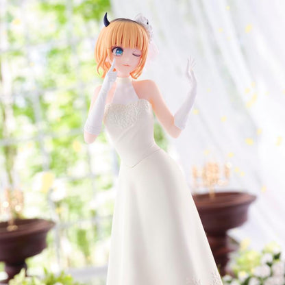 Mem-Cho wedding dress figure by Bandai, featuring soft colors and delicate bridal details.