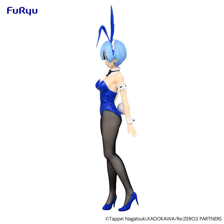 Rem bunny suit figure from Re:Zero, featuring playful pose and long ears.