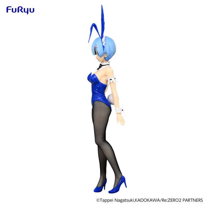 Rem bunny suit figure from Re:Zero, featuring playful pose and long ears.