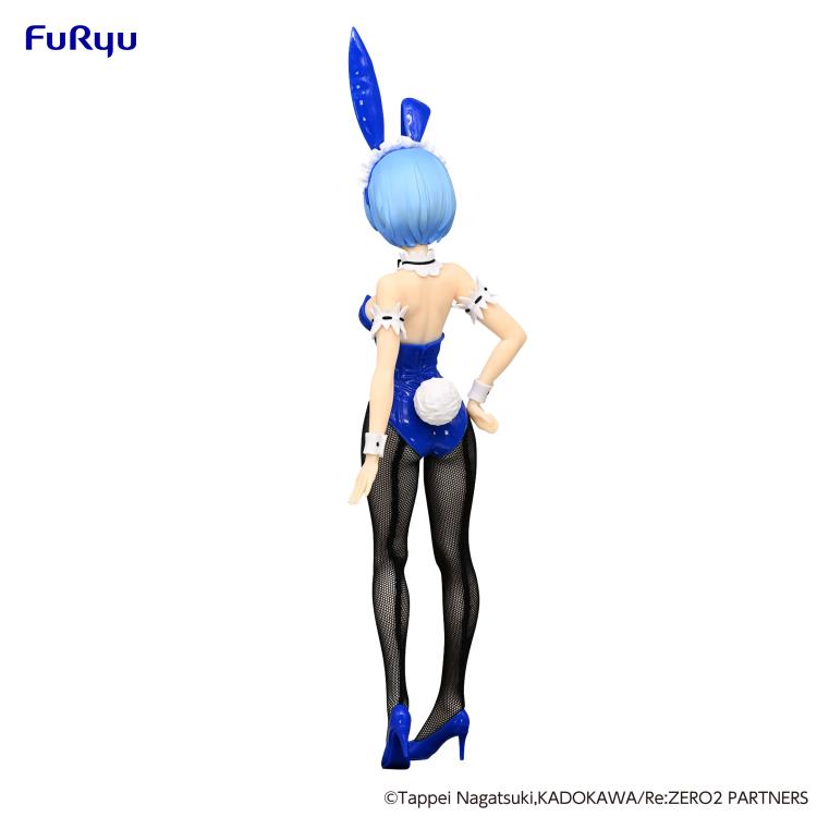 Rem bunny suit figure from Re:Zero, featuring playful pose and long ears.