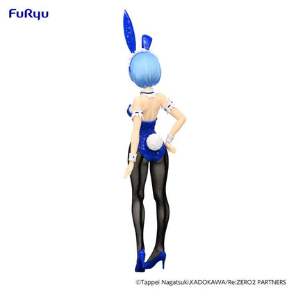 Rem bunny suit figure from Re:Zero, featuring playful pose and long ears.