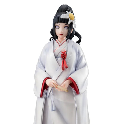 Hinata Hyuga Gals Series figure in wedding kimono with gentle smile.