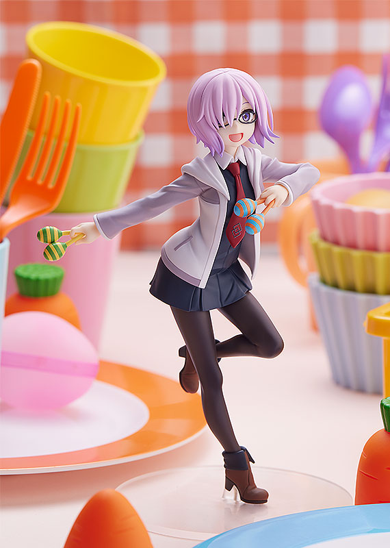 Mash Kyrielight Pop Up Parade figure with cheerful pose and casual outfit from Fate/Grand Carnival.