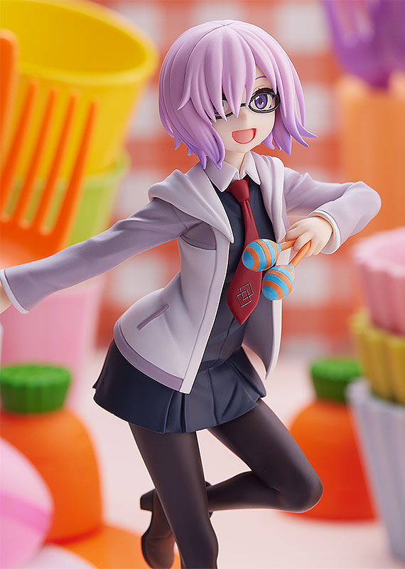 Mash Kyrielight Pop Up Parade figure with cheerful pose and casual outfit from Fate/Grand Carnival.