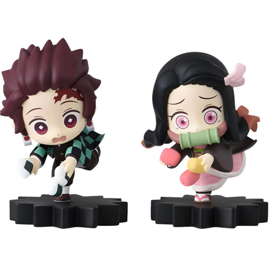 SEGA Demon Slayer: Kimetsu no Yaiba mOH!ment Mini Figure Vol. 1 (EX) featuring chibi Tanjiro and Nezuko.