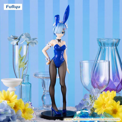 Rem bunny suit figure from Re:Zero, featuring playful pose and long ears.