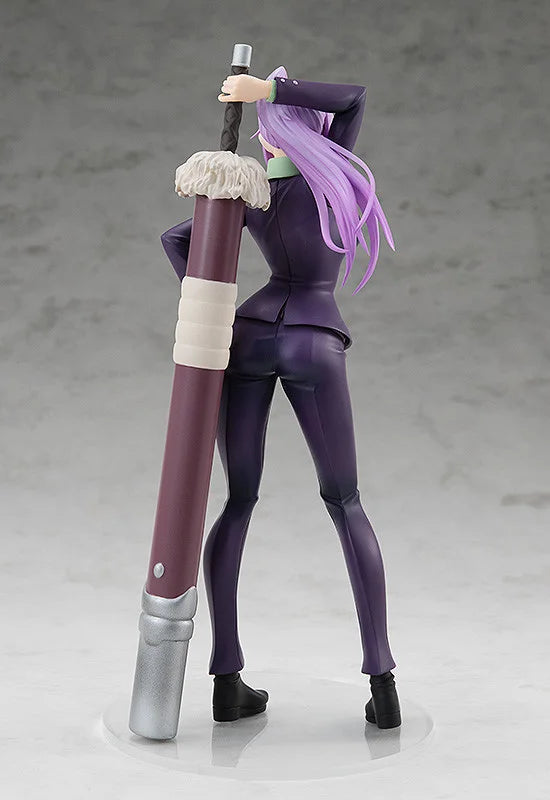 Shion Pop Up Parade figure in purple outfit, standing confidently with arms crossed.