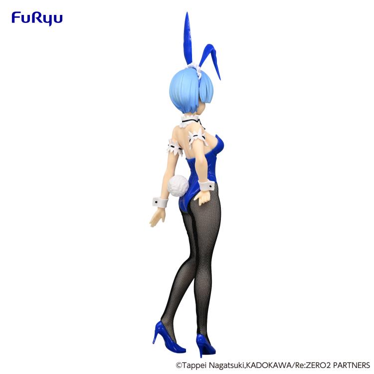 Rem bunny suit figure from Re:Zero, featuring playful pose and long ears.
