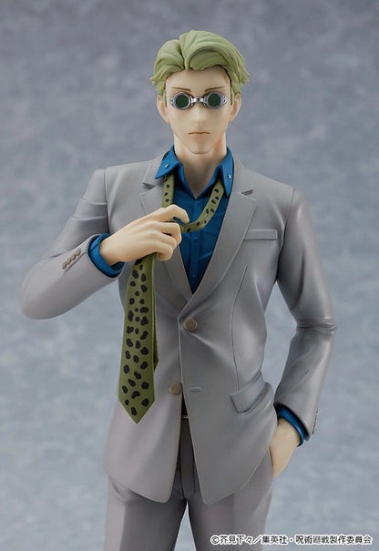 Kento Nanami Pop Up Parade figure in suit and glasses, posed mid-strike from Jujutsu Kaisen.