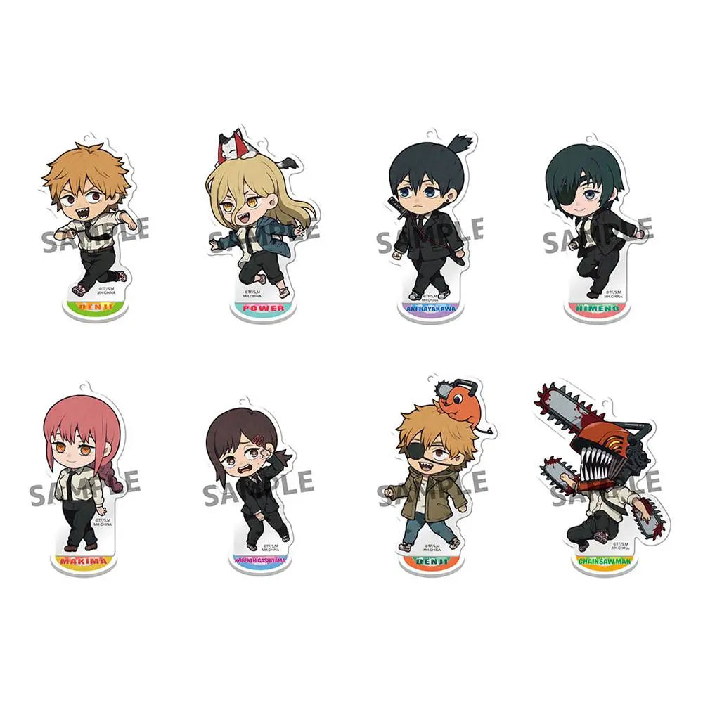 Chainsaw Man MegaHouse Tokotoko Acrylic Stand – collectible 90mm stand featuring Chainsaw Man characters in running poses at Mini Akihabara