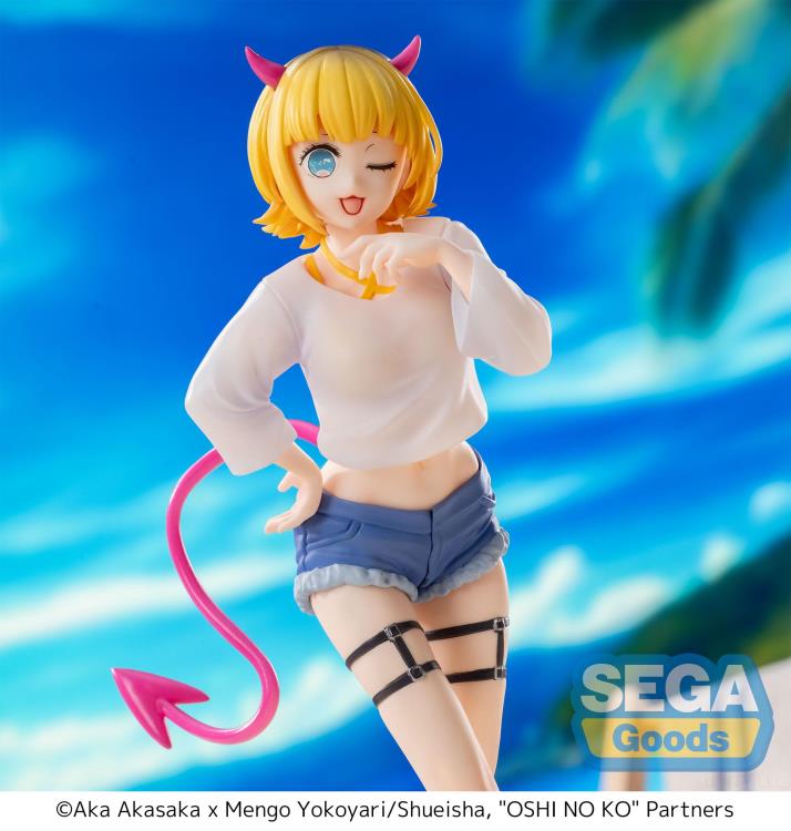 Mem-Cho Luminasta figure from Oshi No Ko, smiling in idol outfit with dynamic pose.