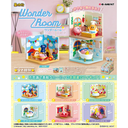 Re-Ment Kirby's Wonder Room Diorama Figure – 1 piece featuring stackable Kirby-themed room designs, perfect for collectors and fans