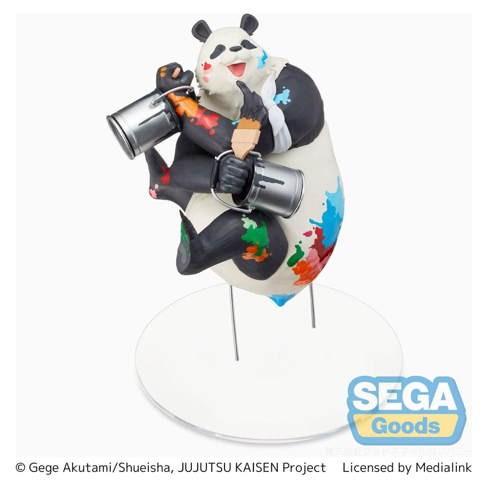 Jujutsu Kaisen Panda Graffiti x Battle Re: Figure by SEGA, featuring Panda in a dynamic pose with graffiti-inspired designs and vibrant paint splatter accents