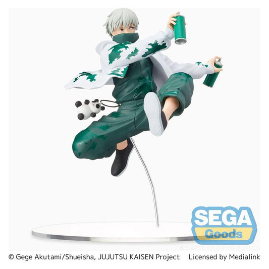 Jujutsu Kaisen Toge Inumaki Re: Figure Graffiti x Battle by SEGA, featuring Toge in a dynamic pose with graffiti-inspired paint splatters and vibrant details, approximately 11 cm tall