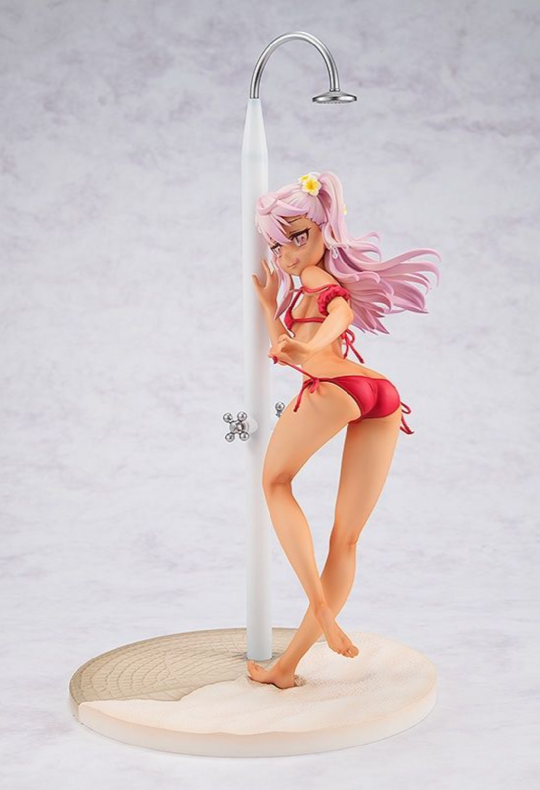 Chloe von Einzbern figure in bikini version, striking a playful pose from Prisma Illya.