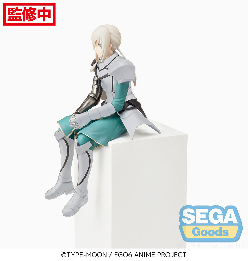 Bedivere seated on a ledge in his PM perching pose from the Fate/Grand Order Camelot Paladin movie.